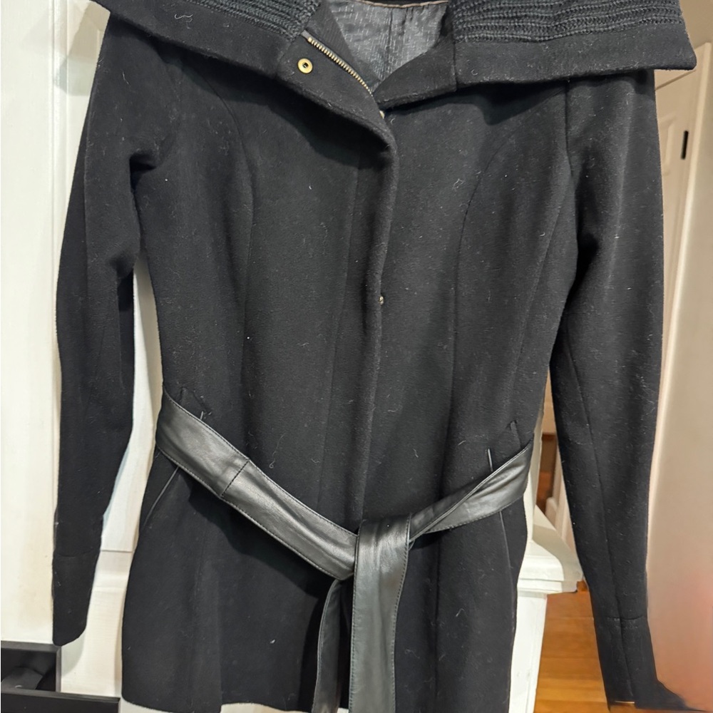 Elegant Black Women's Peacoat